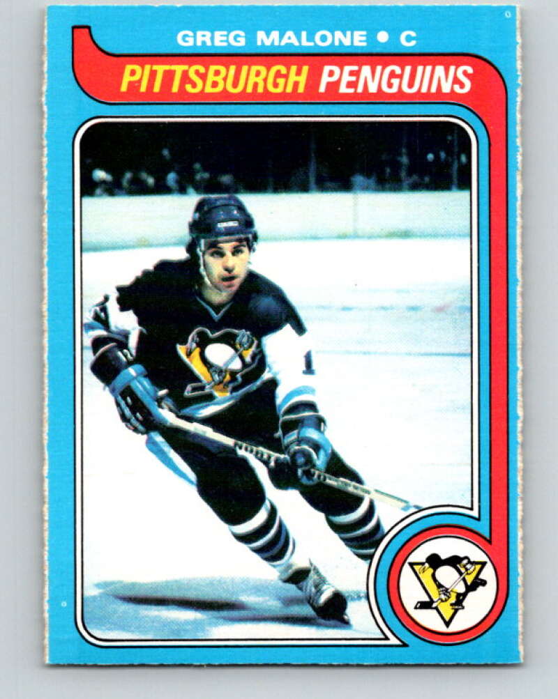 1979-80 O-Pee-Chee #9 Greg Malone Pittsburgh Penguins V16797