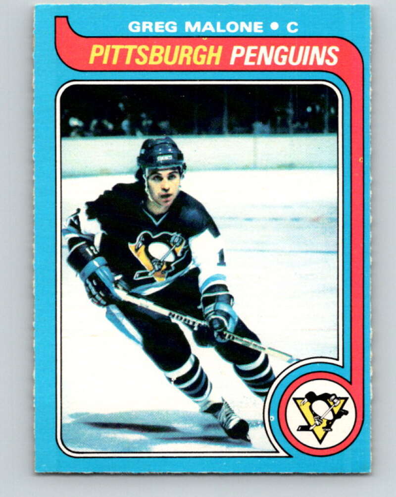 1979-80 O-Pee-Chee #9 Greg Malone Pittsburgh Penguins V16800