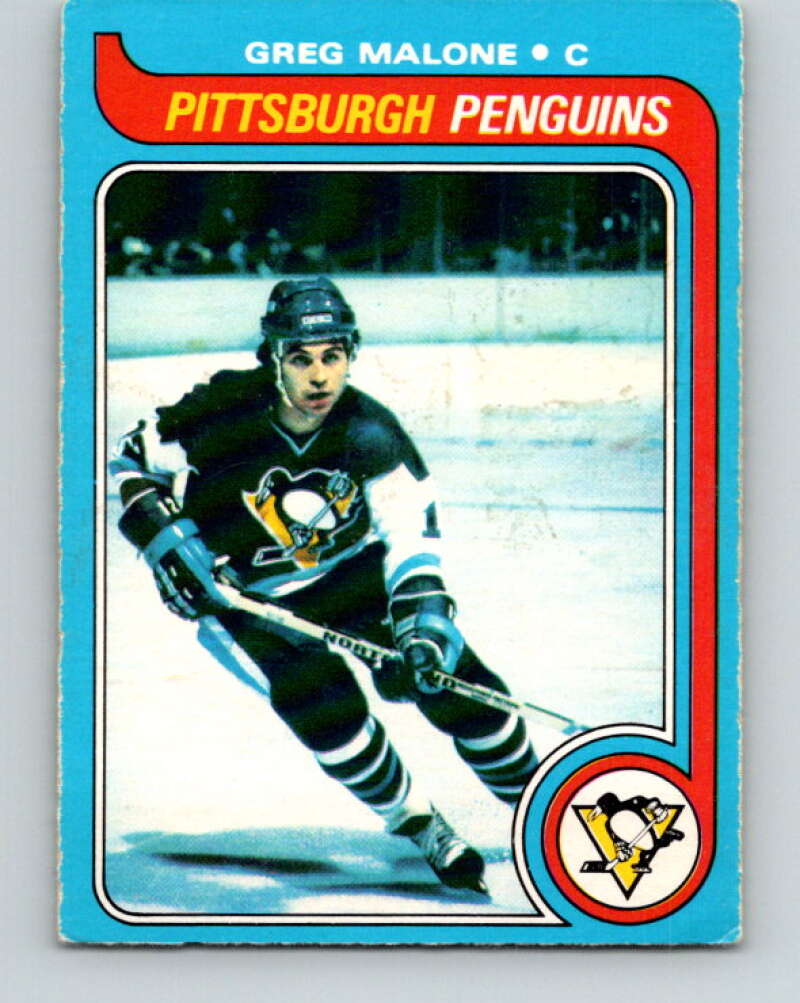 1979-80 O-Pee-Chee #9 Greg Malone Pittsburgh Penguins V16802