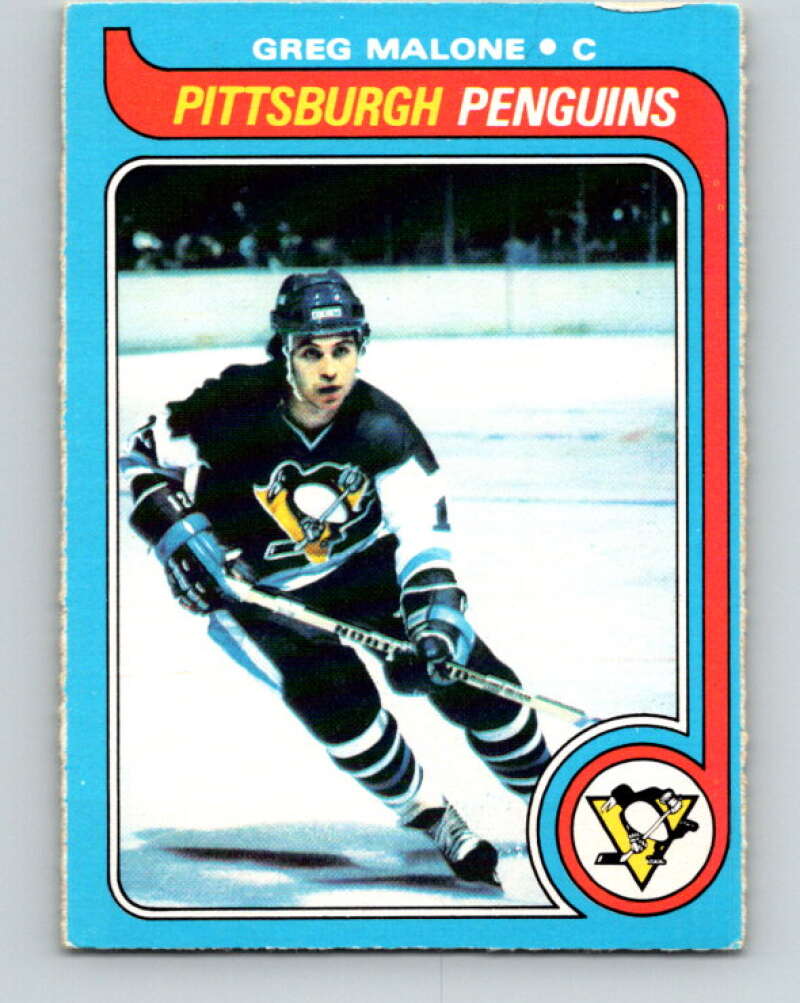 1979-80 O-Pee-Chee #9 Greg Malone Pittsburgh Penguins V16803