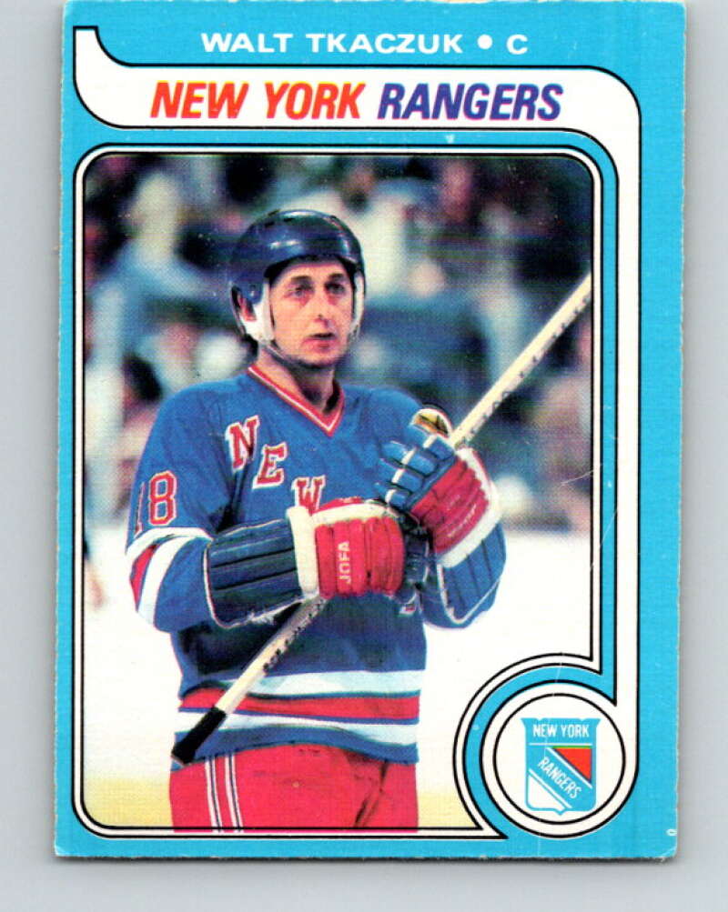 1979-80 O-Pee-Chee #15 Walt Tkaczuk New York Rangers V16878