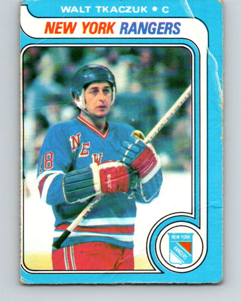 1979-80 O-Pee-Chee #15 Walt Tkaczuk New York Rangers V16883
