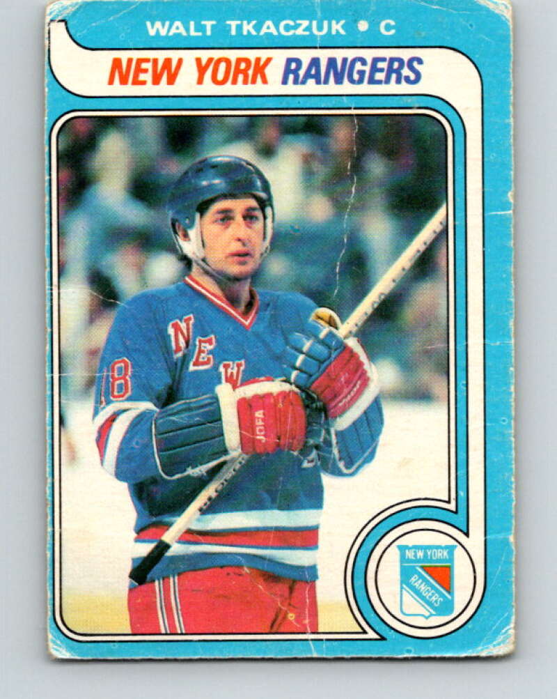 1979-80 O-Pee-Chee #15 Walt Tkaczuk New York Rangers V16884