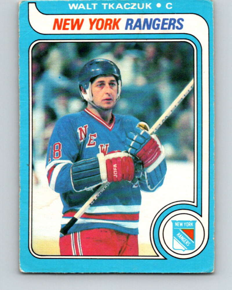 1979-80 O-Pee-Chee #15 Walt Tkaczuk New York Rangers V16885