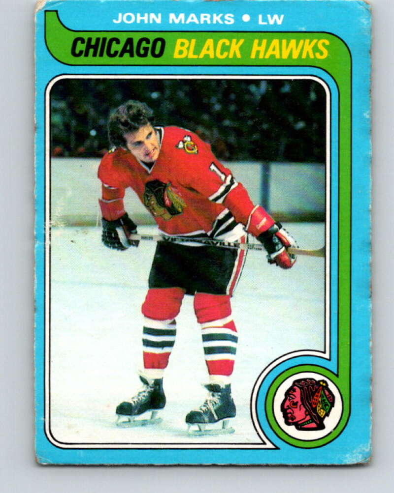 1979-80 O-Pee-Chee #16 John Marks Chicago Blackhawks V16890