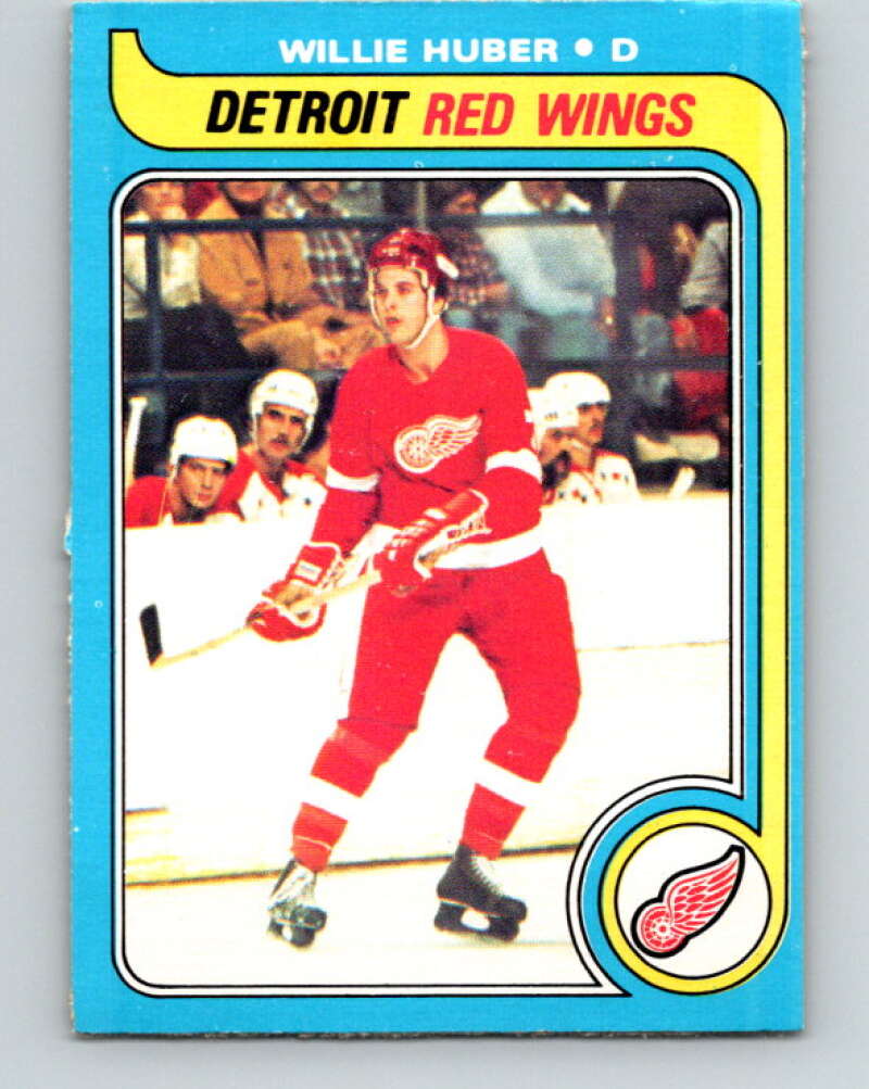 1979-80 O-Pee-Chee #17 Willie Huber RC Rookie Detroit Red Wings V16893