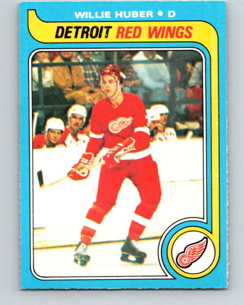 1979-80 O-Pee-Chee #17 Willie Huber RC Rookie Detroit Red Wings V16895