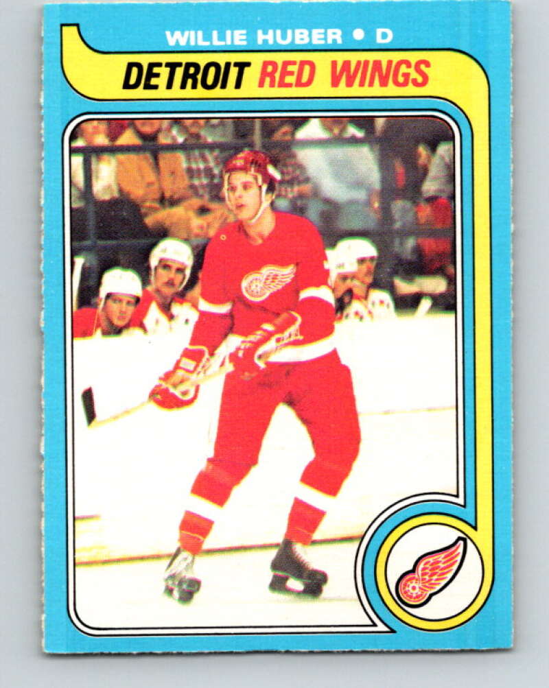 1979-80 O-Pee-Chee #17 Willie Huber RC Rookie Detroit Red Wings V16897