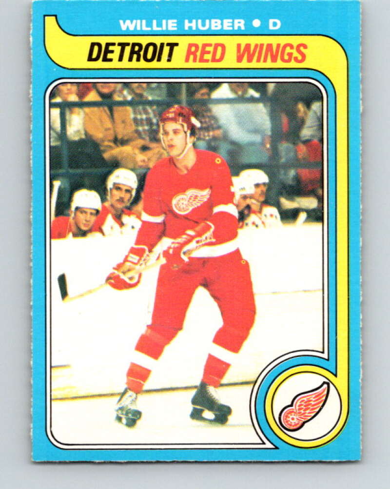 1979-80 O-Pee-Chee #17 Willie Huber RC Rookie Detroit Red Wings V16900