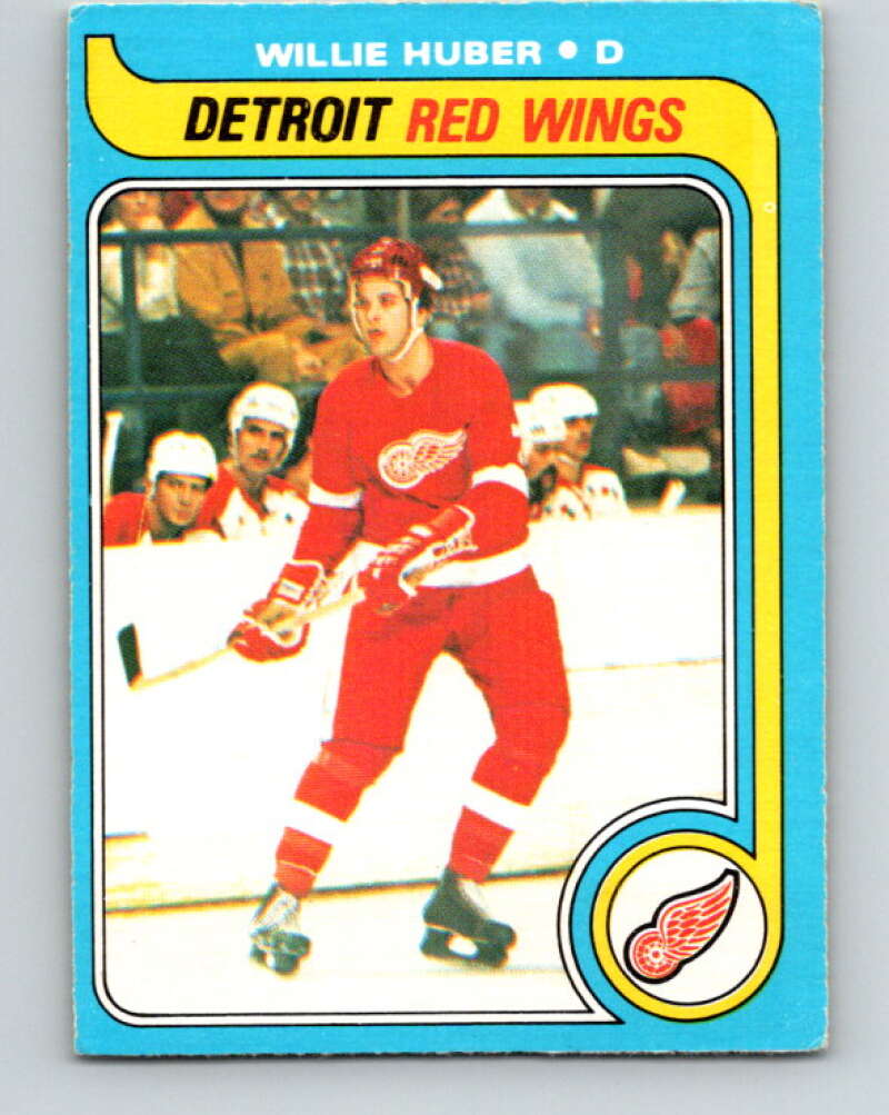 1979-80 O-Pee-Chee #17 Willie Huber RC Rookie Detroit Red Wings V16902