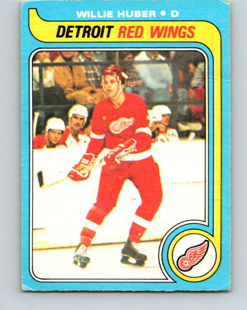 1979-80 O-Pee-Chee #17 Willie Huber RC Rookie Detroit Red Wings V16905