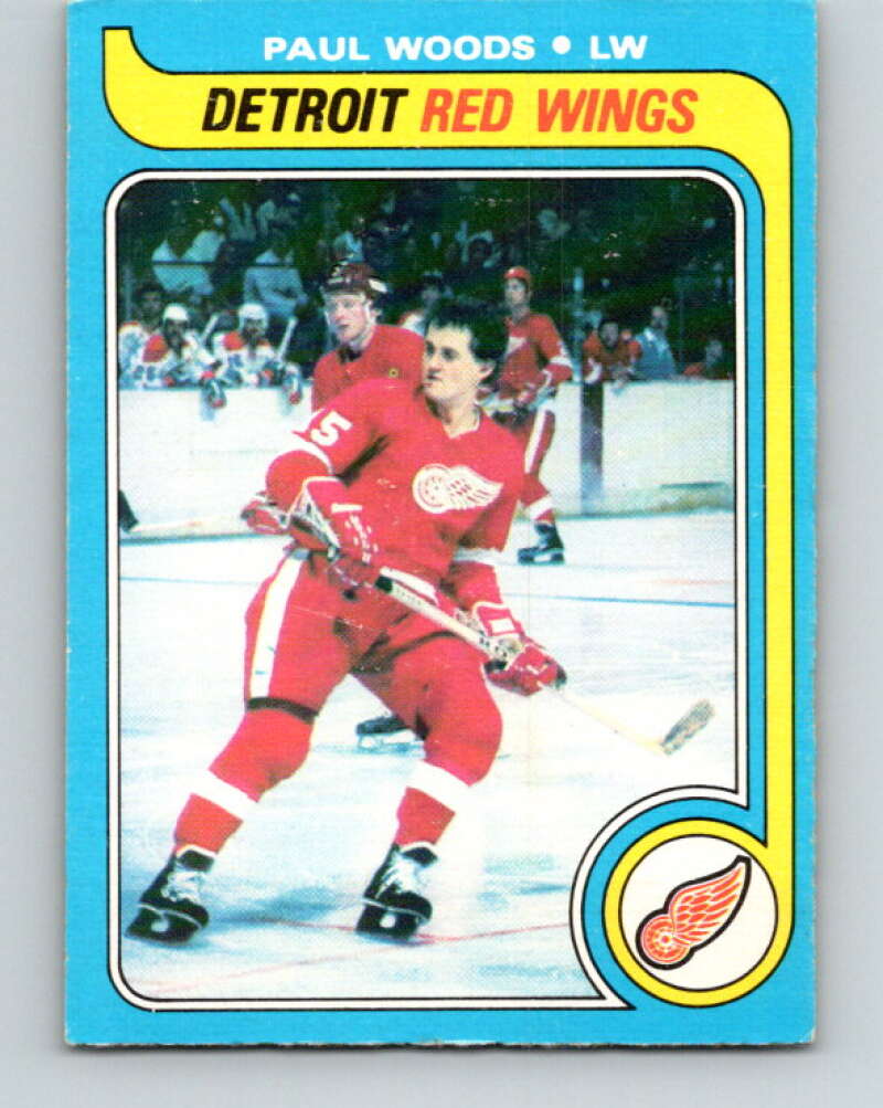 1979-80 O-Pee-Chee #48 Paul Woods Detroit Red Wings V17179