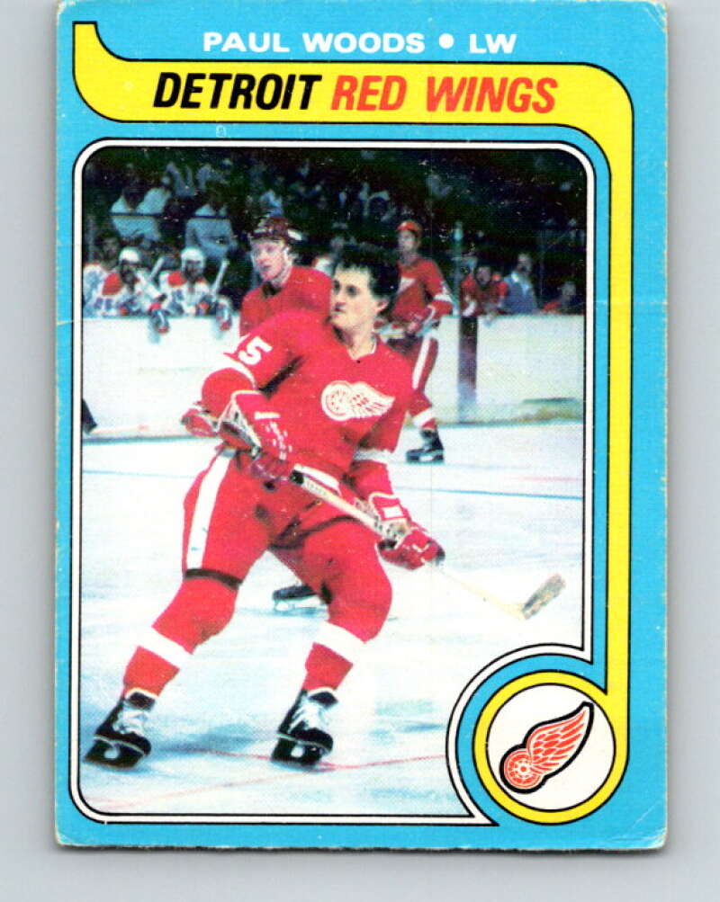 1979-80 O-Pee-Chee #48 Paul Woods Detroit Red Wings V17180