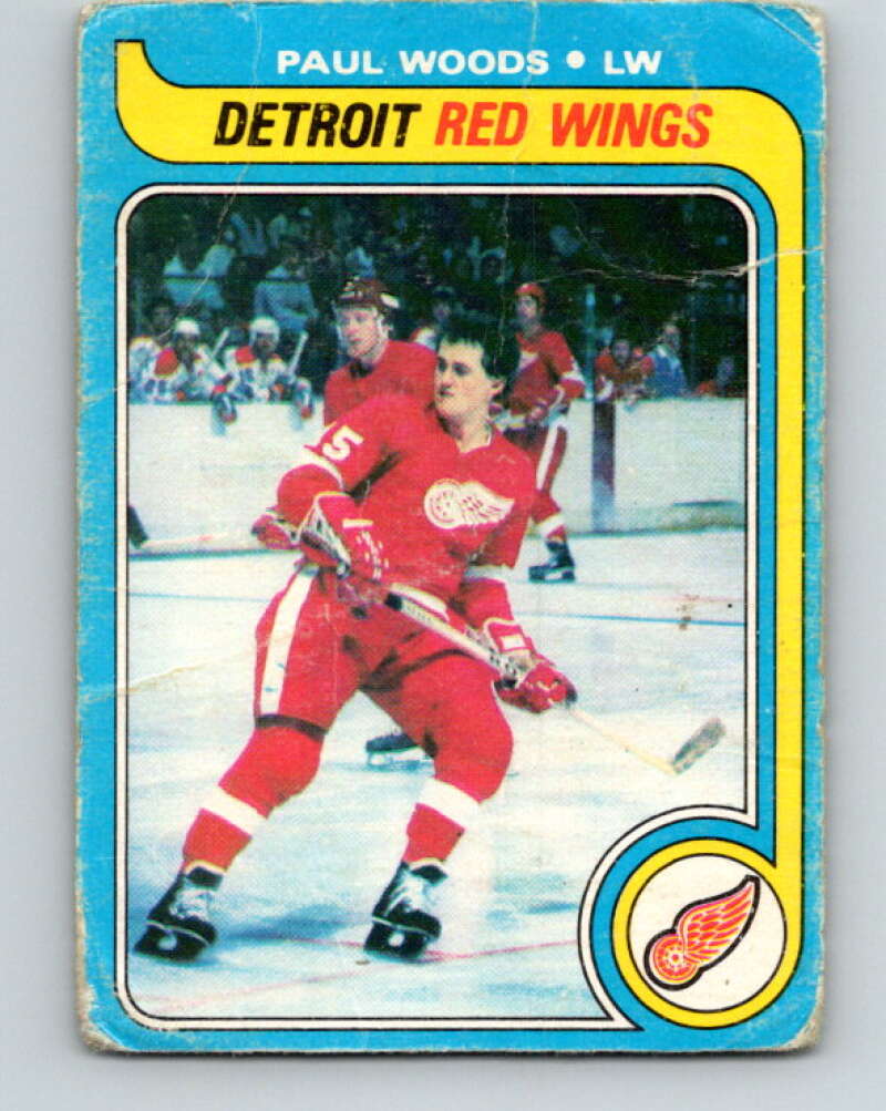 1979-80 O-Pee-Chee #48 Paul Woods Detroit Red Wings V17182