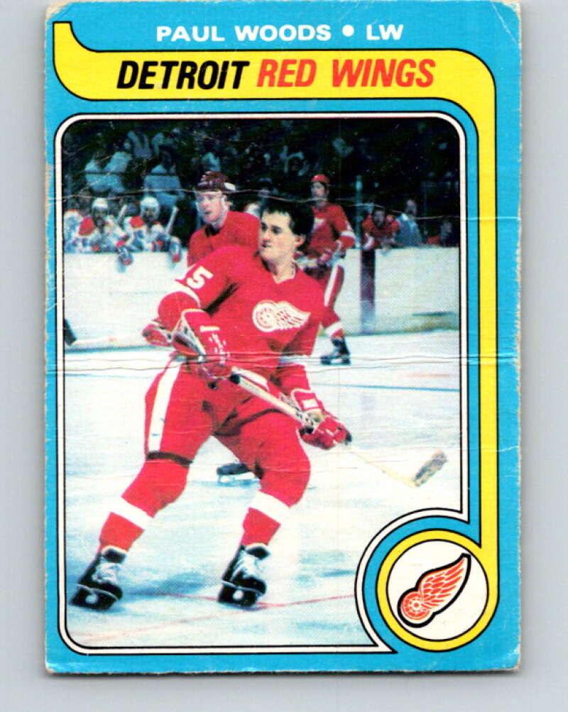 1979-80 O-Pee-Chee #48 Paul Woods Detroit Red Wings V17183