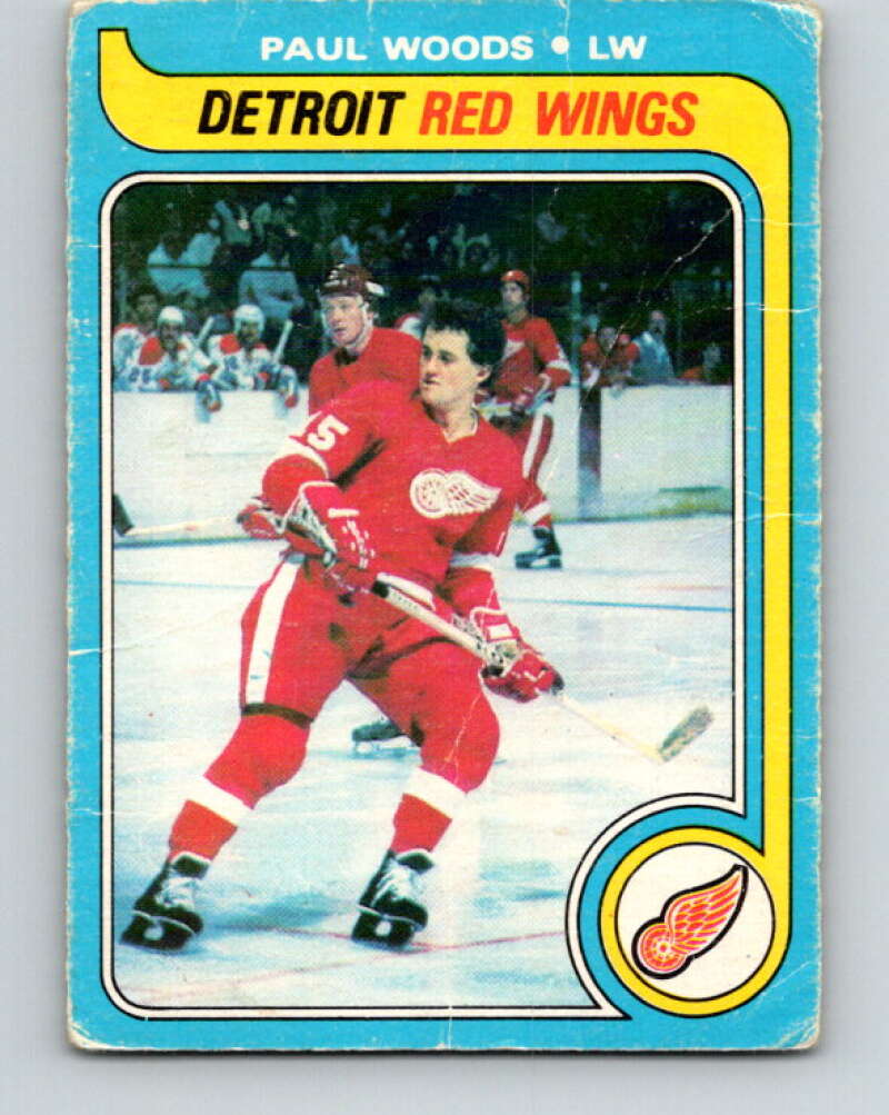 1979-80 O-Pee-Chee #48 Paul Woods Detroit Red Wings V17185