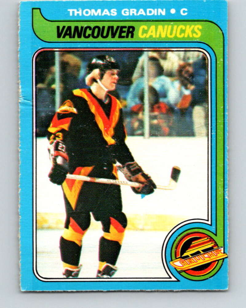 1979-80 O-Pee-Chee #53 Thomas Gradin RC Rookie Vancouver Canucks V17229