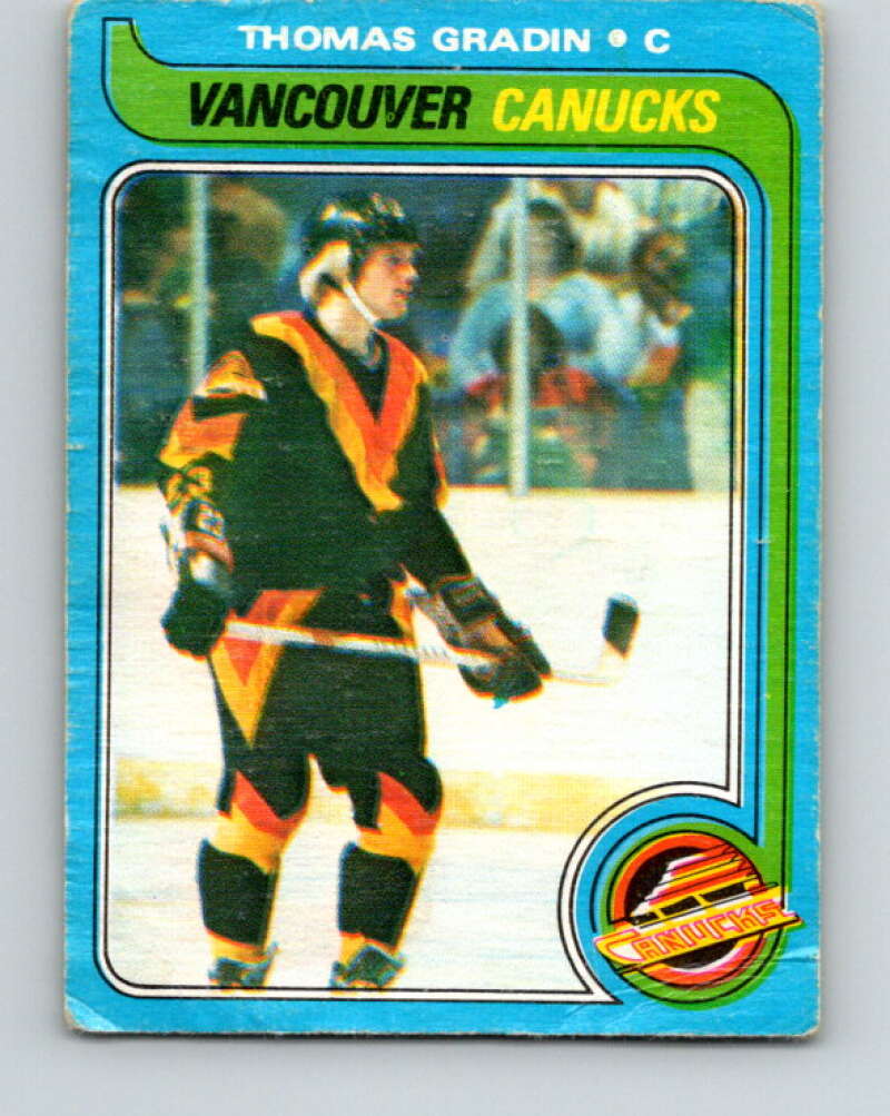 1979-80 O-Pee-Chee #53 Thomas Gradin RC Rookie Vancouver Canucks V17230