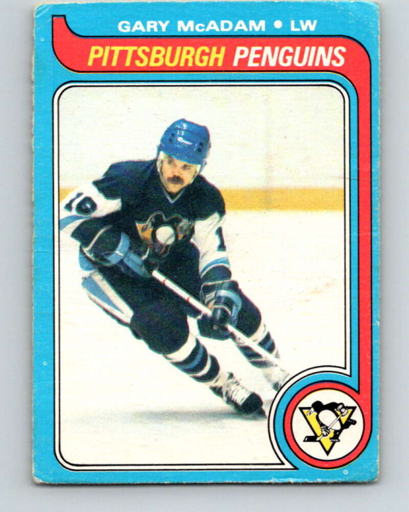 1979-80 O-Pee-Chee #72 Gary McAdam Pittsburgh Penguins V17398