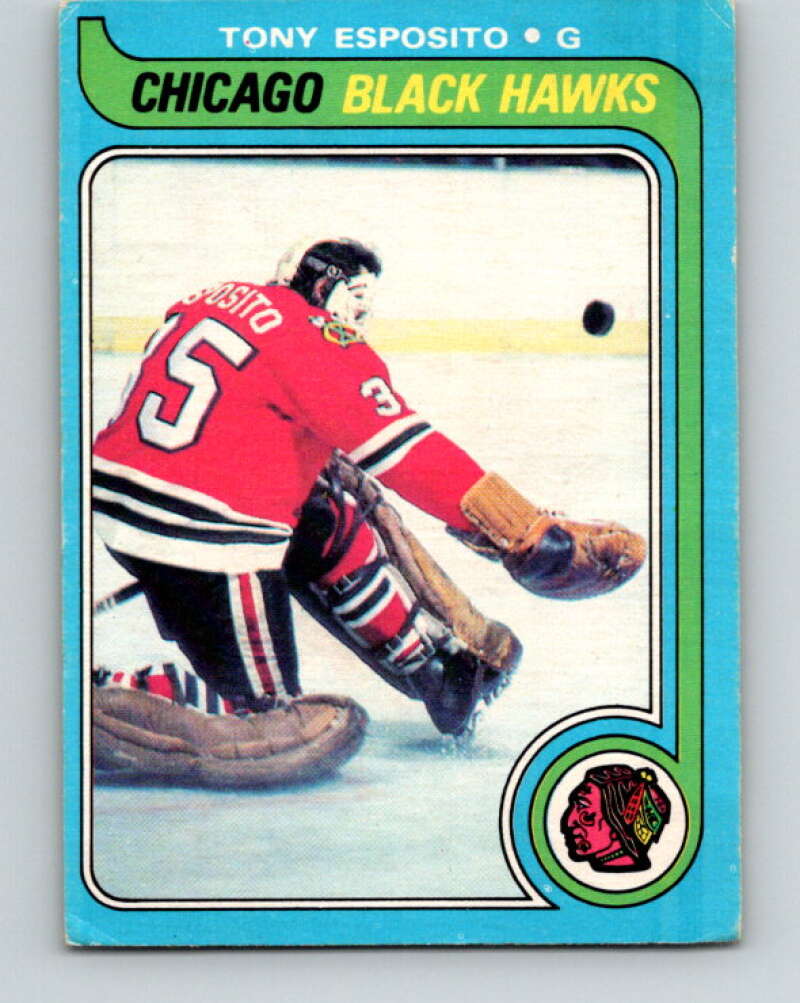 1979-80 O-Pee-Chee #80 Tony Esposito Chicago Blackhawks V17452