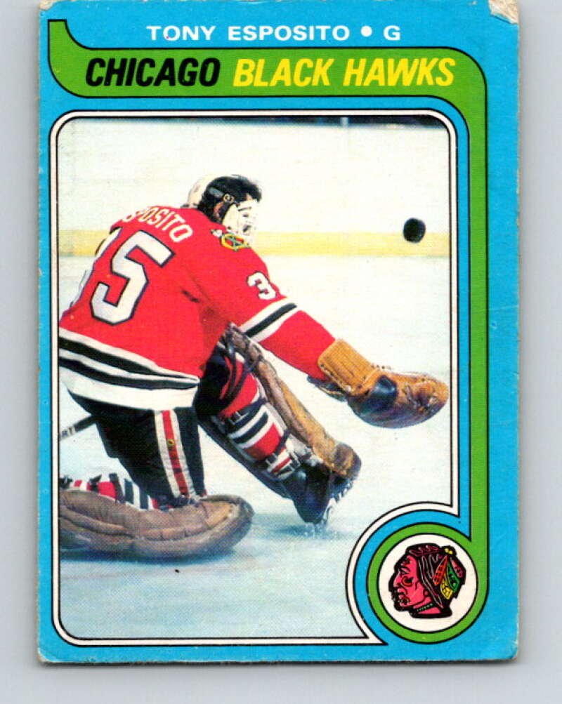 1979-80 O-Pee-Chee #80 Tony Esposito Chicago Blackhawks V17455
