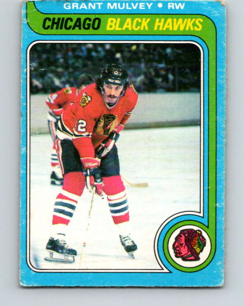 1979-80 O-Pee-Chee #88 Grant Mulvey Chicago Blackhawks V17517