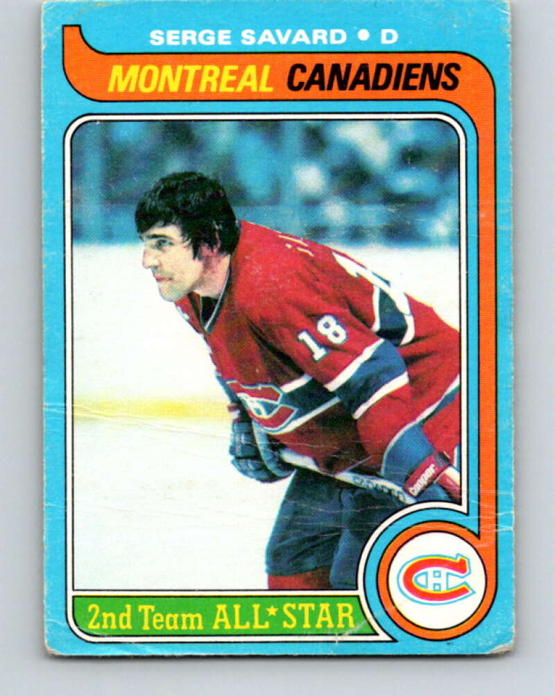 1979-80 O-Pee-Chee #101 Serge Savard UER AS Montreal Canadiens V17648