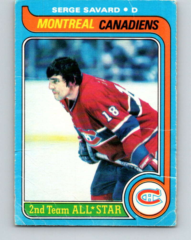1979-80 O-Pee-Chee #101 Serge Savard UER AS Montreal Canadiens V17649