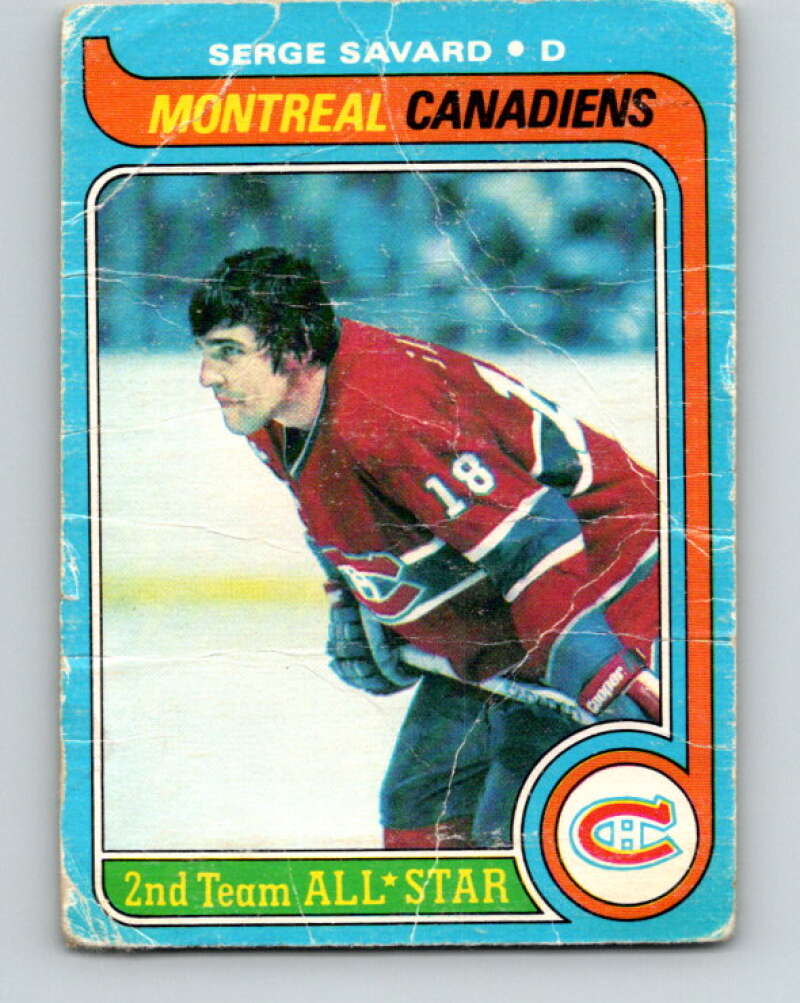 1979-80 O-Pee-Chee #101 Serge Savard UER AS Montreal Canadiens V17651