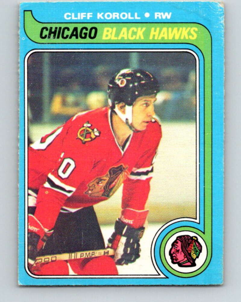 1979-80 O-Pee-Chee #102 Cliff Koroll Chicago Blackhawks V17655