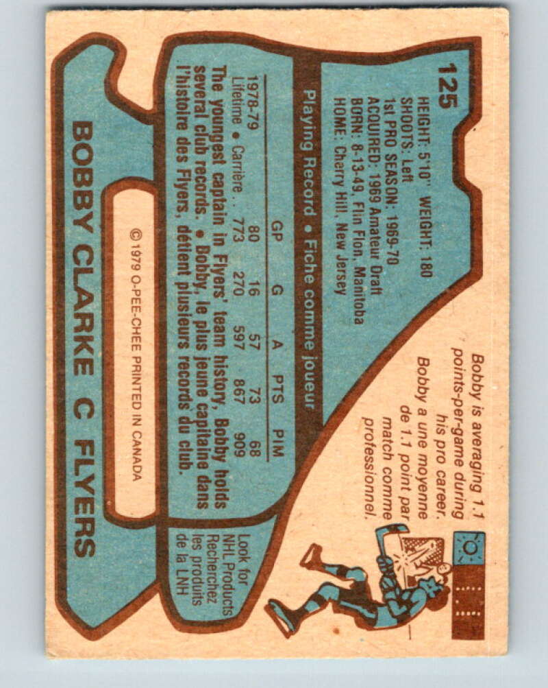 1979-80 O-Pee-Chee #125 Bobby Clarke Philadelphia Flyers V17866