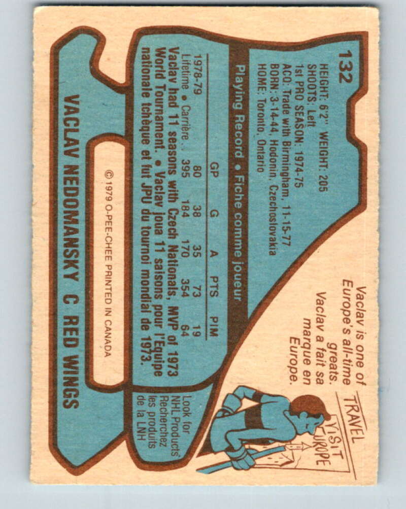1979-80 O-Pee-Chee #132 Vaclav Nedomansky Detroit Red Wings V17939