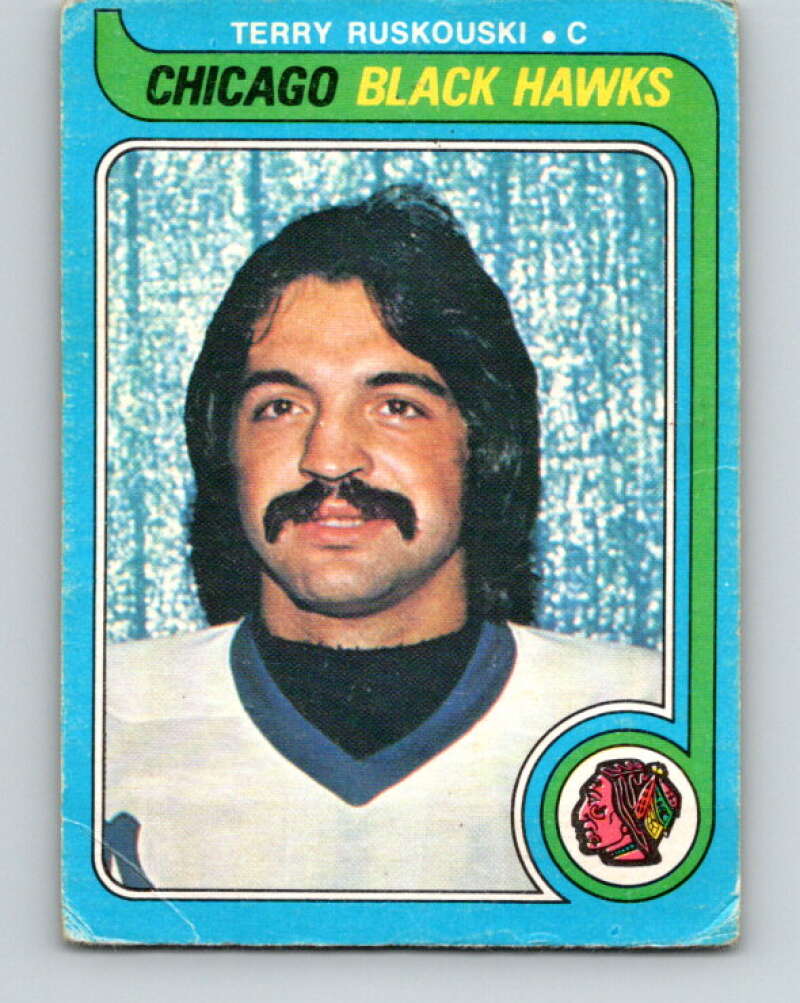 1979-80 O-Pee-Chee #141 Terry Ruskowski UER Chicago Blackhawks V18034