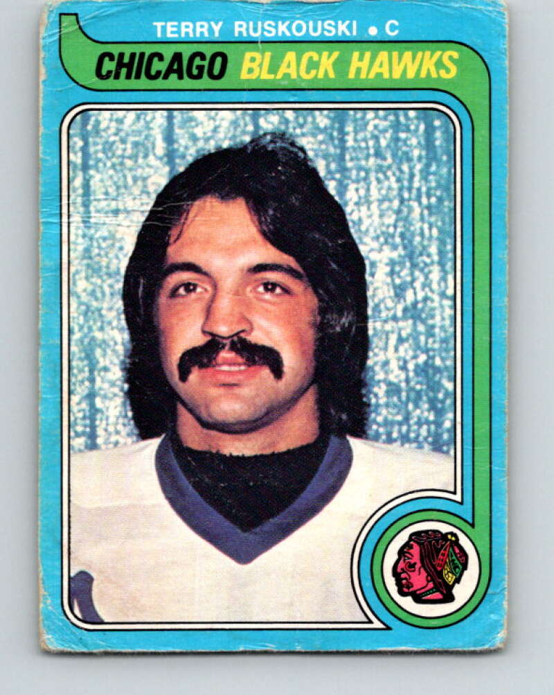 1979-80 O-Pee-Chee #141 Terry Ruskowski UER Chicago Blackhawks V18035