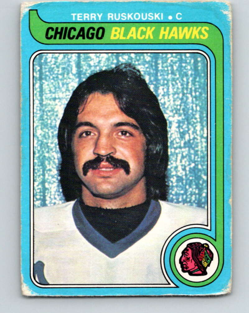 1979-80 O-Pee-Chee #141 Terry Ruskowski UER Chicago Blackhawks V18036