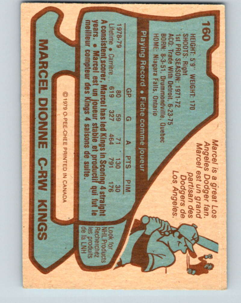 1979-80 O-Pee-Chee #160 Marcel Dionne AS Los Angeles Kings V18184