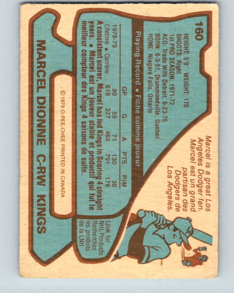 1979-80 O-Pee-Chee #160 Marcel Dionne AS Los Angeles Kings V18185