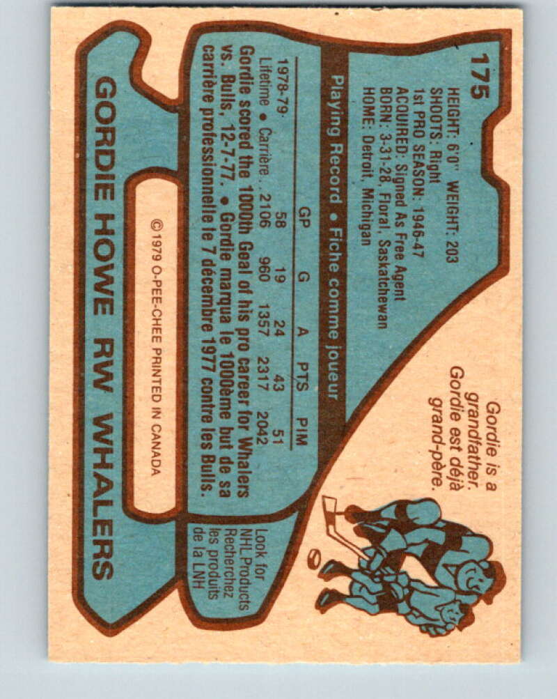1979-80 O-Pee-Chee #175 Gordie Howe Hartford Whalers V18347