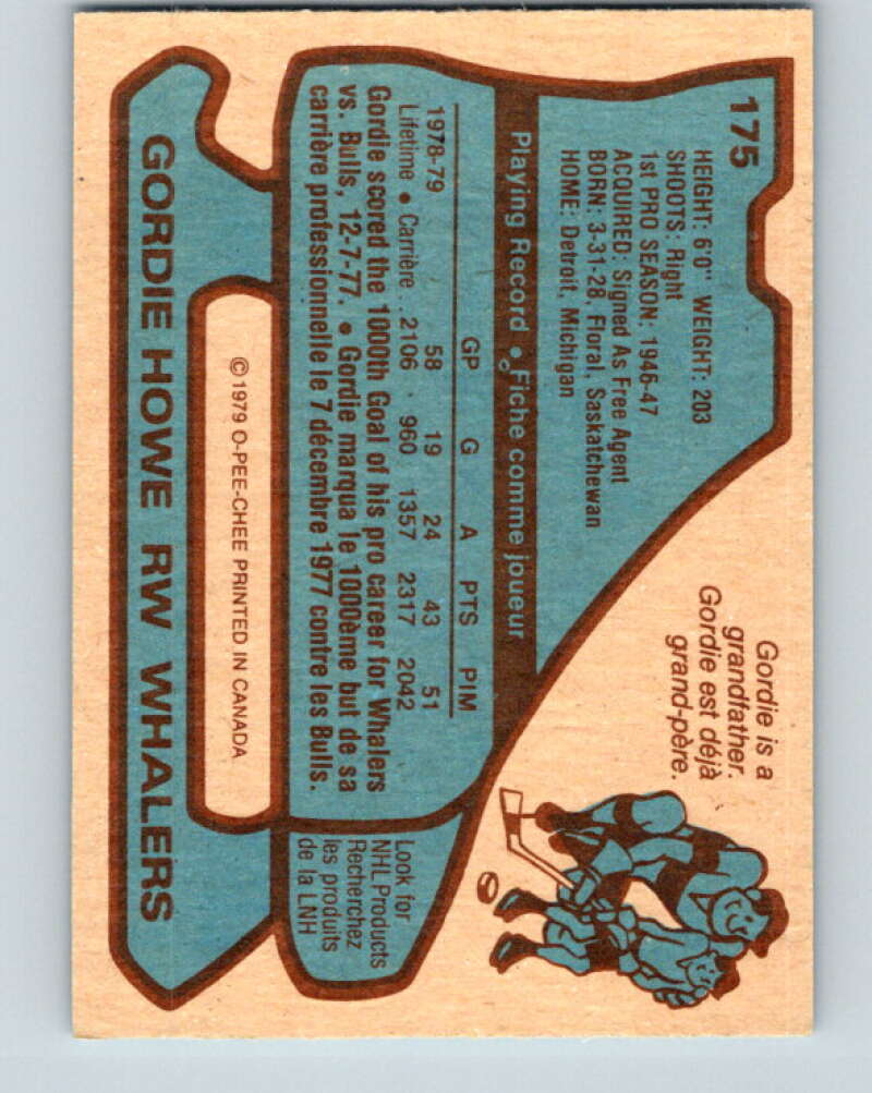 1979-80 O-Pee-Chee #175 Gordie Howe Hartford Whalers V18351