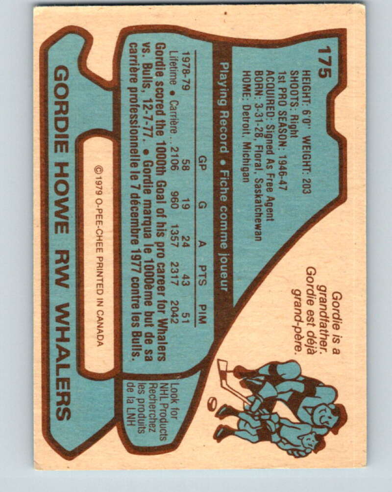 1979-80 O-Pee-Chee #175 Gordie Howe Hartford Whalers V18353