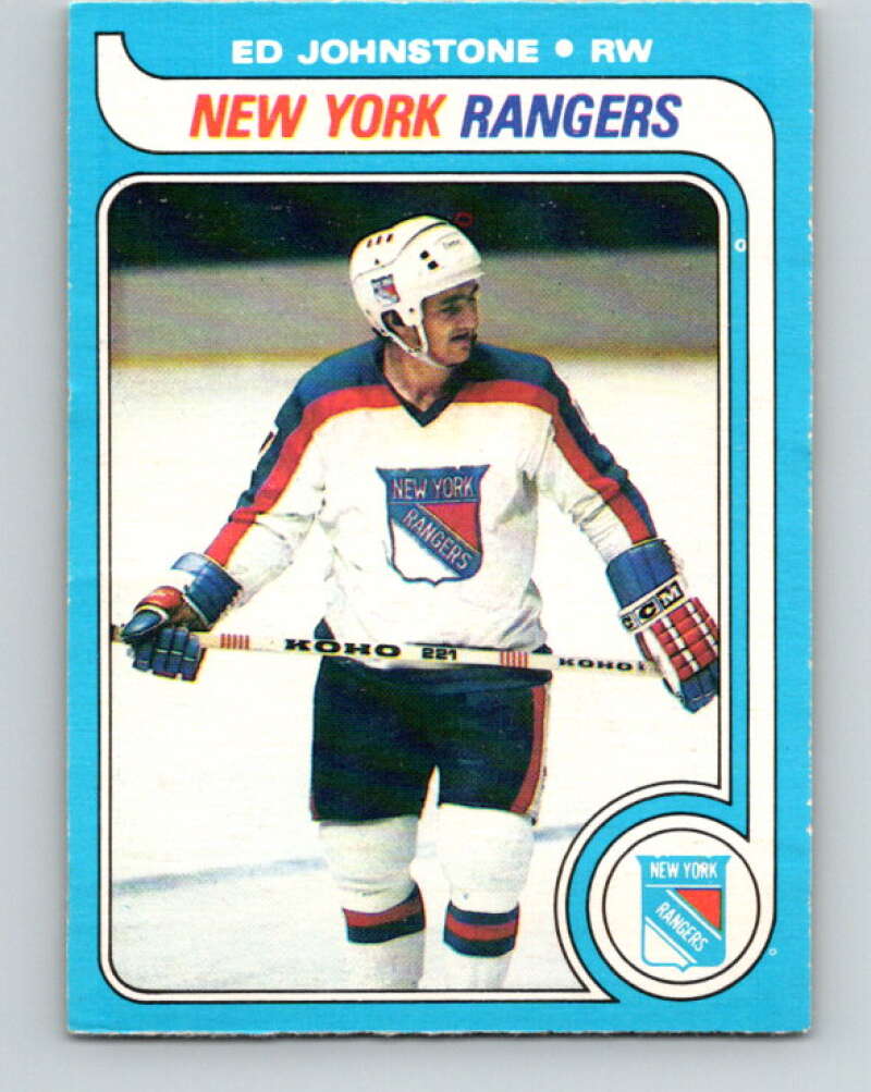 1979-80 O-Pee-Chee #179 Ed Johnstone RC Rookie New York Rangers V18388