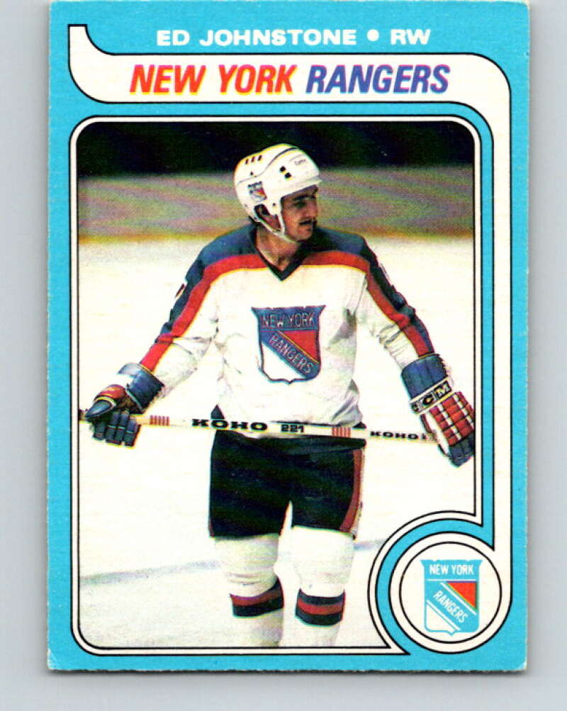 1979-80 O-Pee-Chee #179 Ed Johnstone RC Rookie New York Rangers V18389