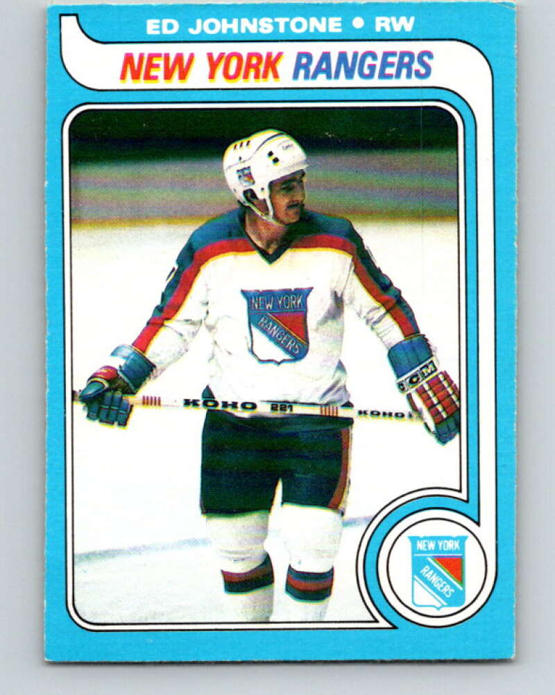 1979-80 O-Pee-Chee #179 Ed Johnstone RC Rookie New York Rangers V18392