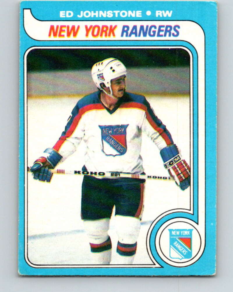 1979-80 O-Pee-Chee #179 Ed Johnstone RC Rookie New York Rangers V18394