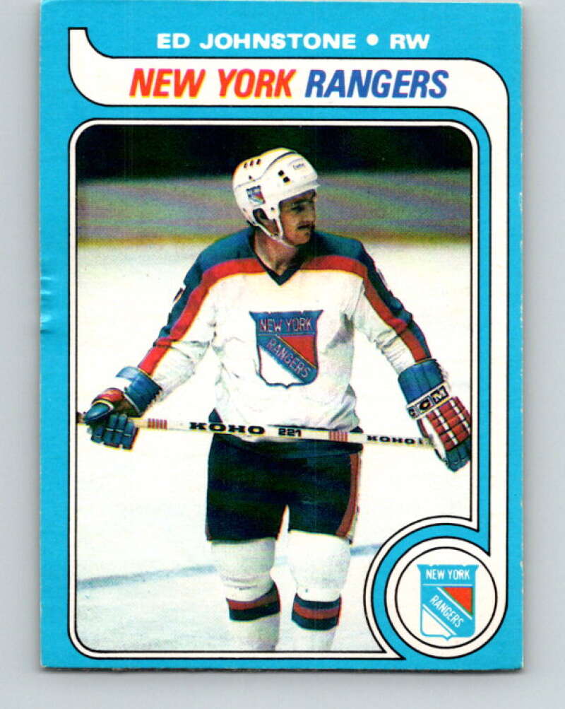 1979-80 O-Pee-Chee #179 Ed Johnstone RC Rookie New York Rangers V18398