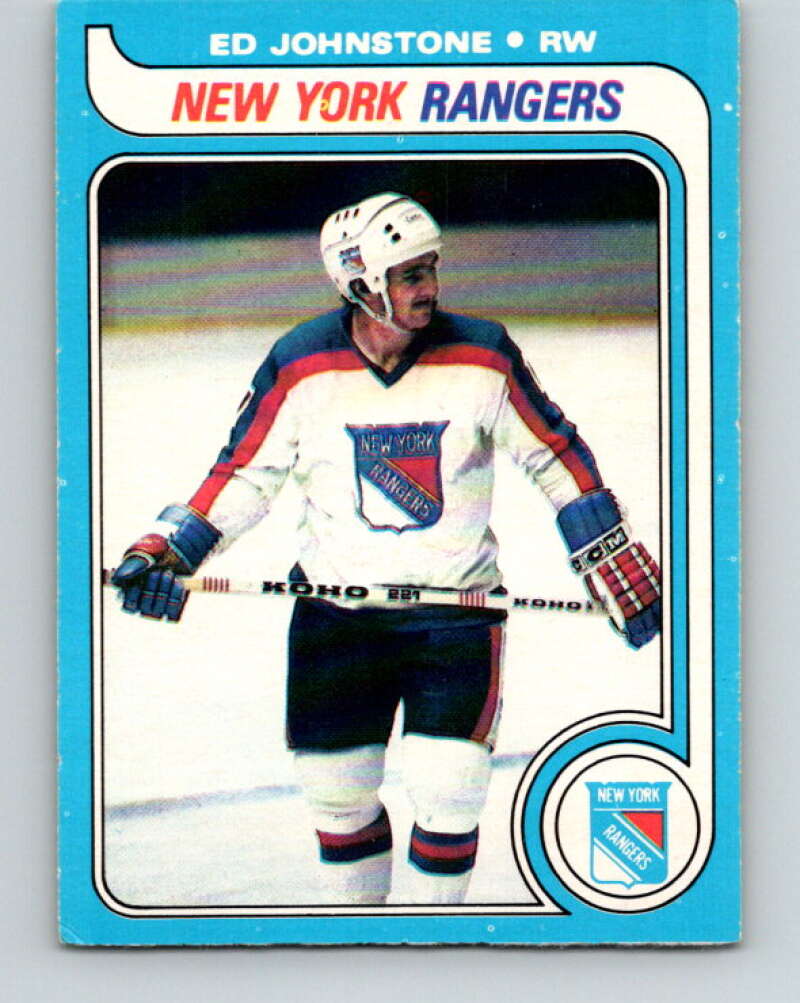 1979-80 O-Pee-Chee #179 Ed Johnstone RC Rookie New York Rangers V18399