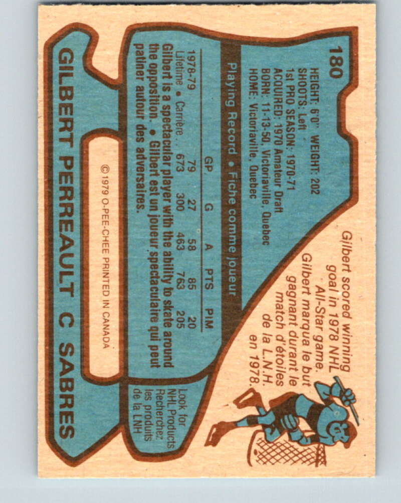 1979-80 O-Pee-Chee #180 Gilbert Perreault Buffalo Sabres V18401