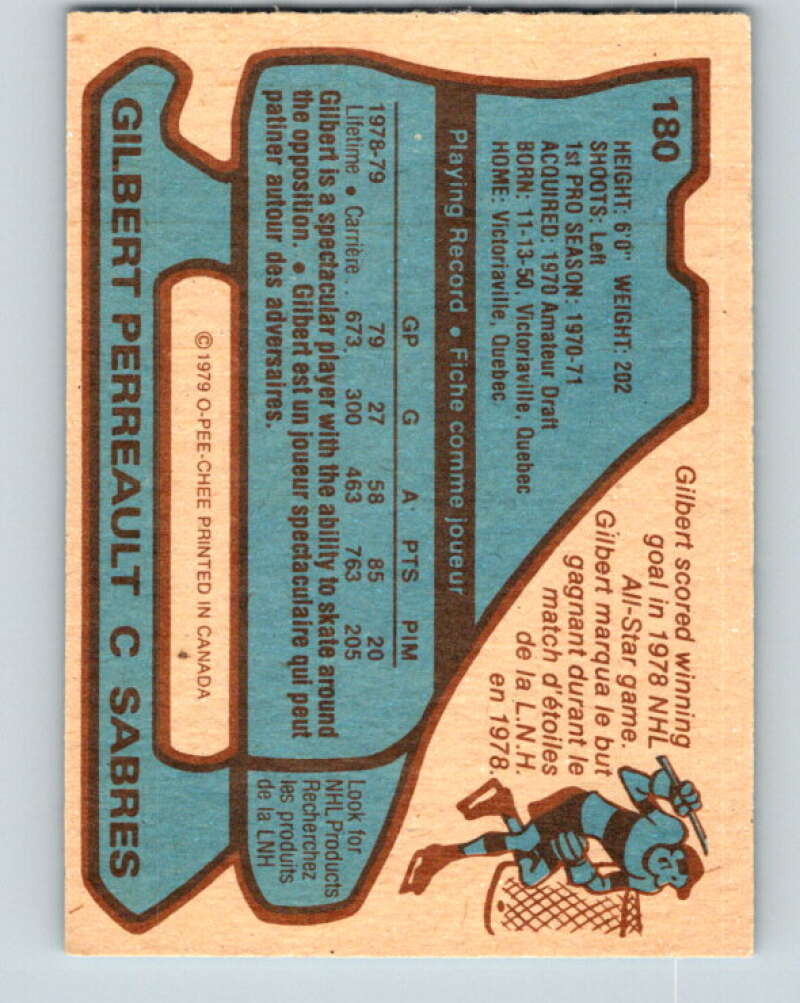 1979-80 O-Pee-Chee #180 Gilbert Perreault Buffalo Sabres V18405