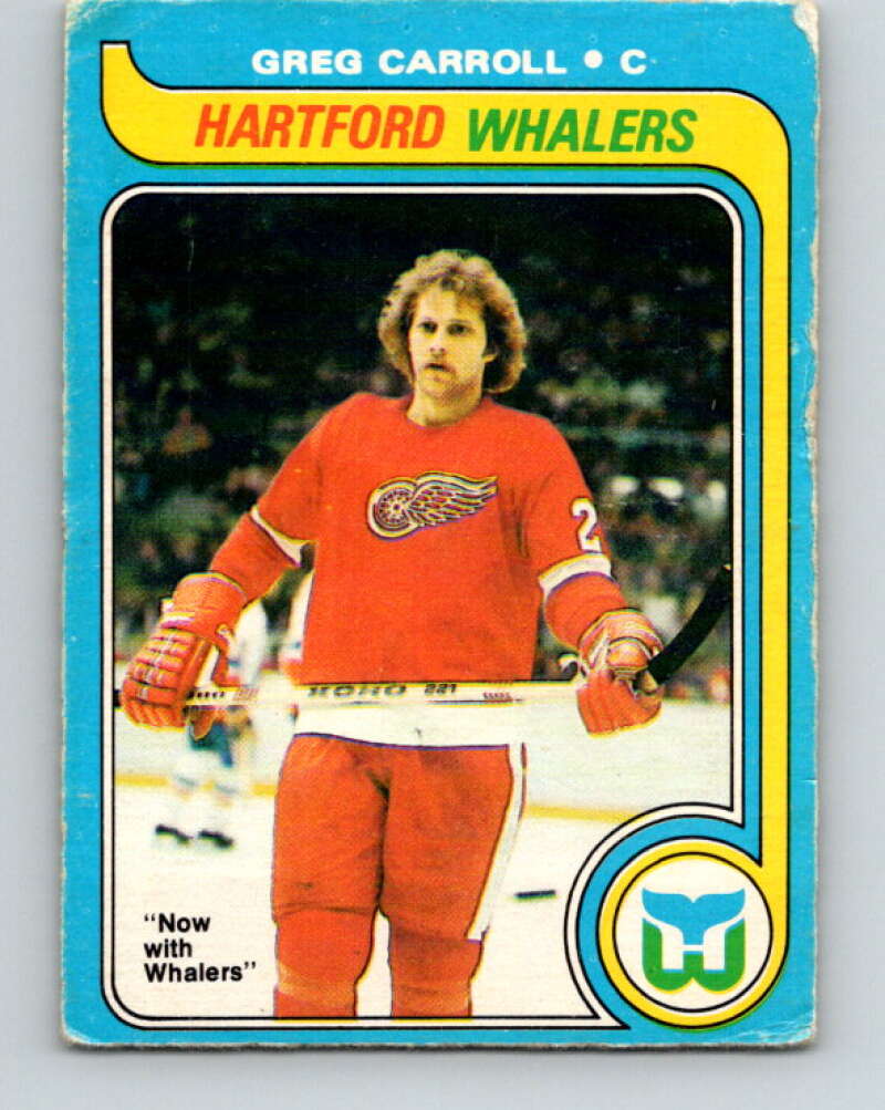 1979-80 O-Pee-Chee #184 Greg Carroll RC Rookie Hartford Whalers V18447
