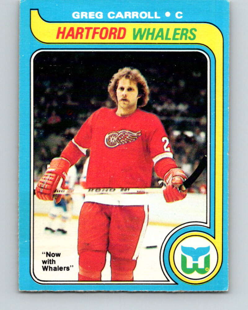 1979-80 O-Pee-Chee #184 Greg Carroll RC Rookie Hartford Whalers V18451